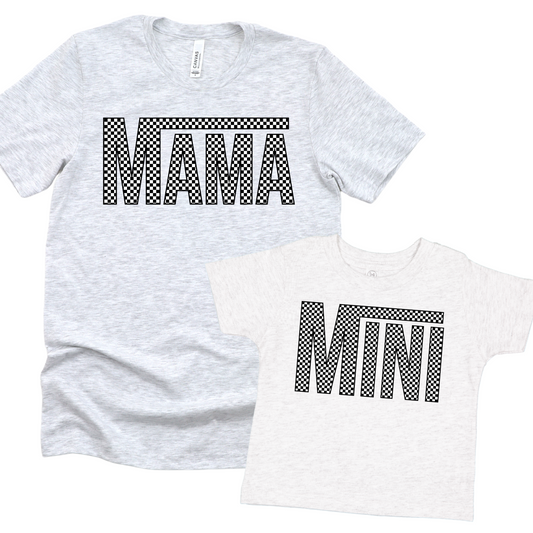 Checkered Mama + Mini Bundle